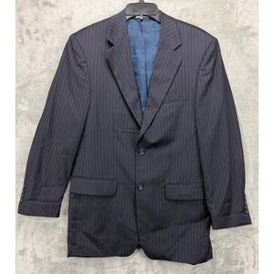 Joseph & Feiss‎ Men's Wool Blazer 38R Navy Pinstripe Suit Jacket